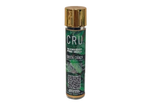 Photograph of product: CRU "FatBoy" Kief Infused PreRoll - Green Crack