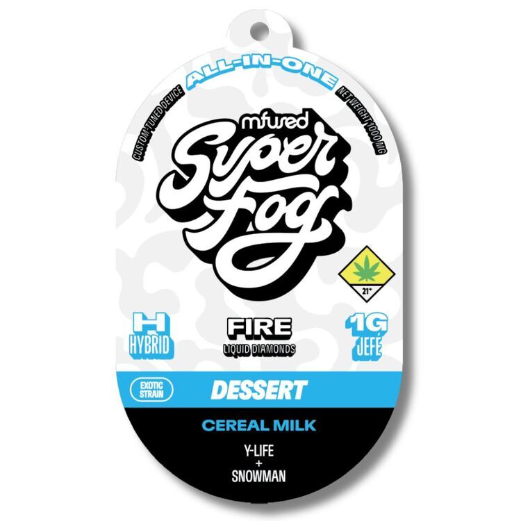 Photograph of product: Cereal Milk FIRE Liquid Diamonds Jefe Disposable Cartridge (Super Fog)