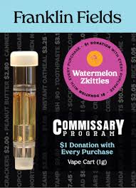 Photograph of product: Franklin Fields - Watermelon Zkittles - Vape Cart
