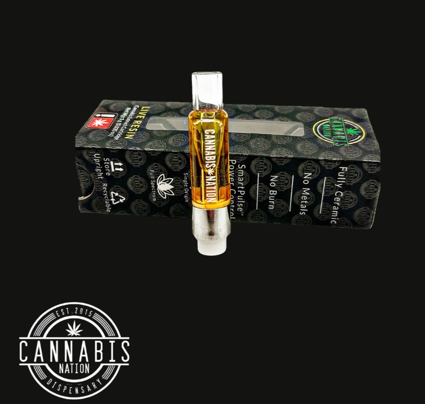 Photograph of product: Live Resin Cartridge (Glass) | Midnight Snack | 1g