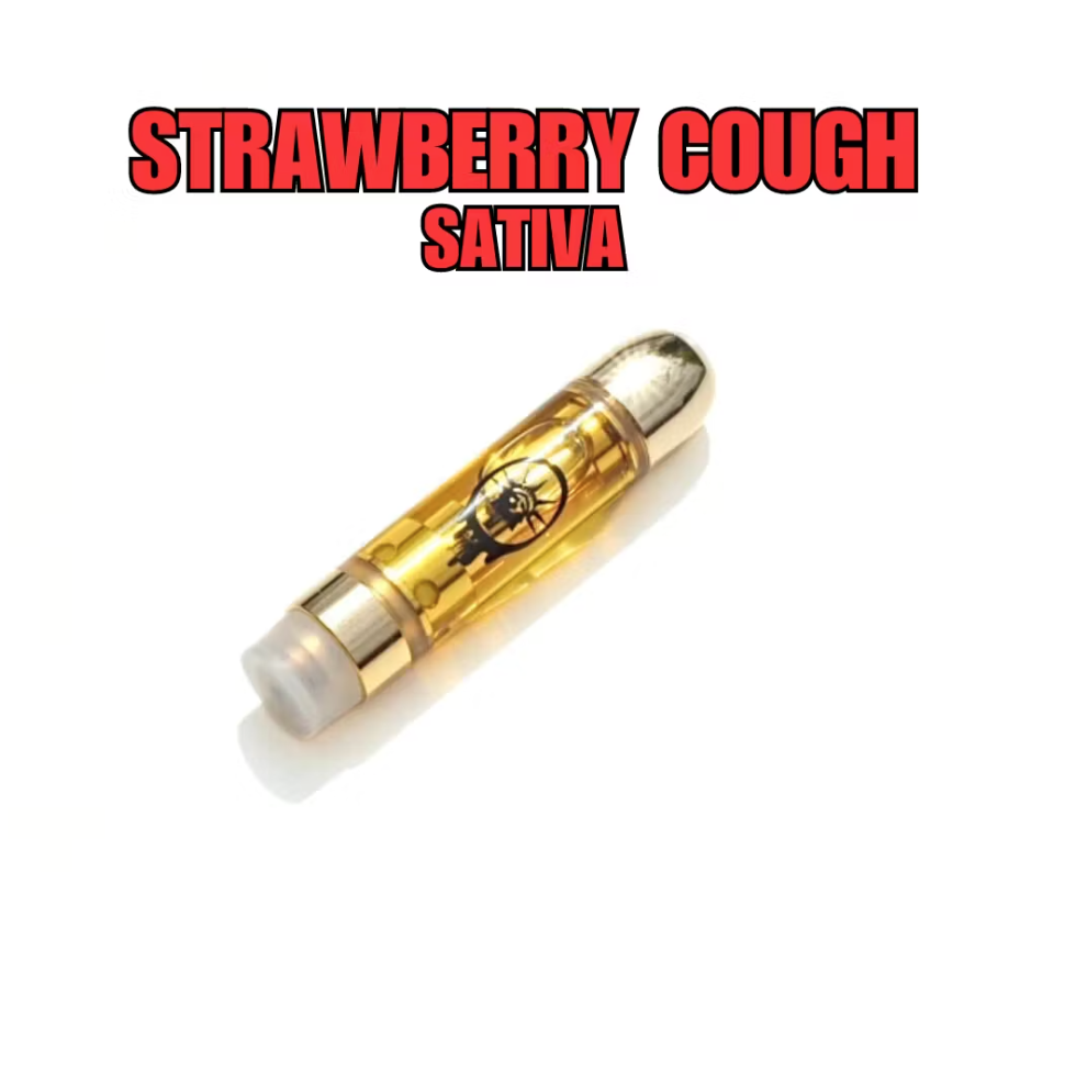 Photograph of product: NY Honey | Strawberry Cough | Vape Cart | Oui'd