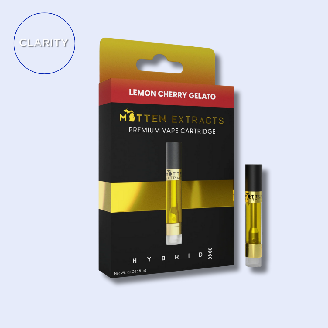 Photograph of product: Mitten Extracts Cartridge Lemon Cherry Gelato