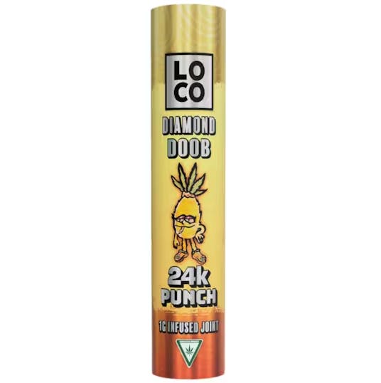 Photograph of product: LOCO Single Infused PreRoll - 24K Gold Punch