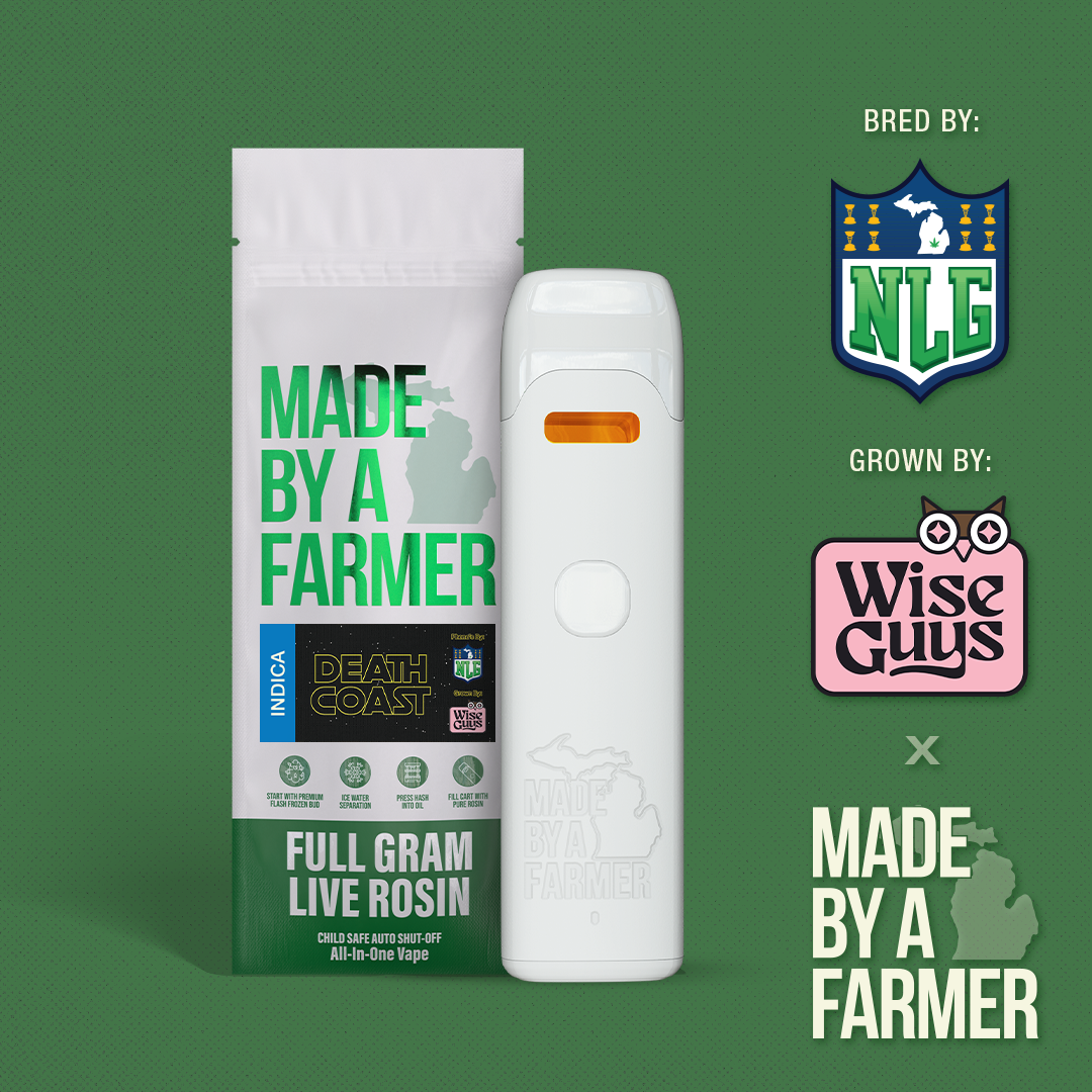 Photograph of product: Made by a Farmer | Death Coast | Live Rosin | Oui'd | Disposable