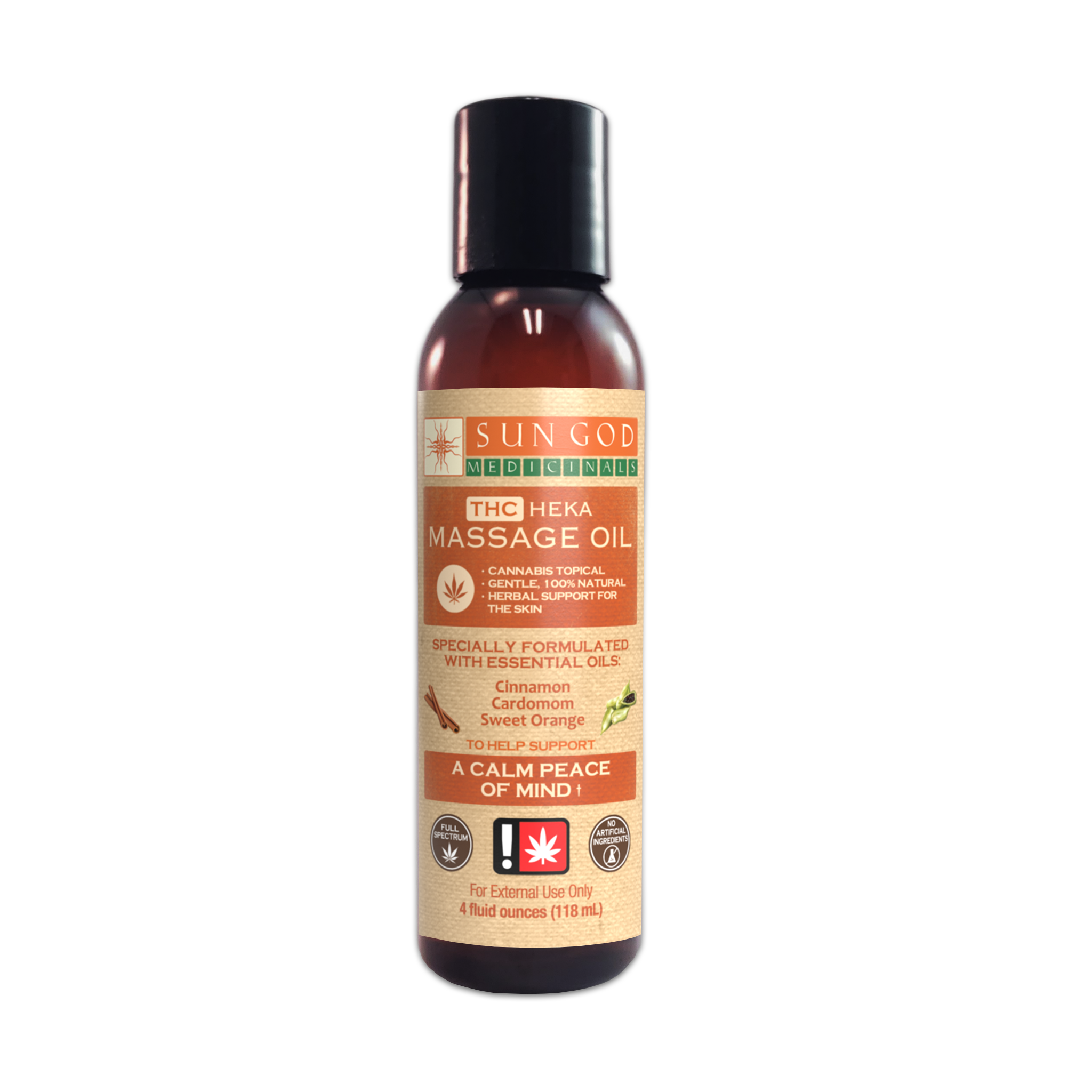 Photograph of product: Sun God Medicinals TH-oui Heka Massage Oil 4oz