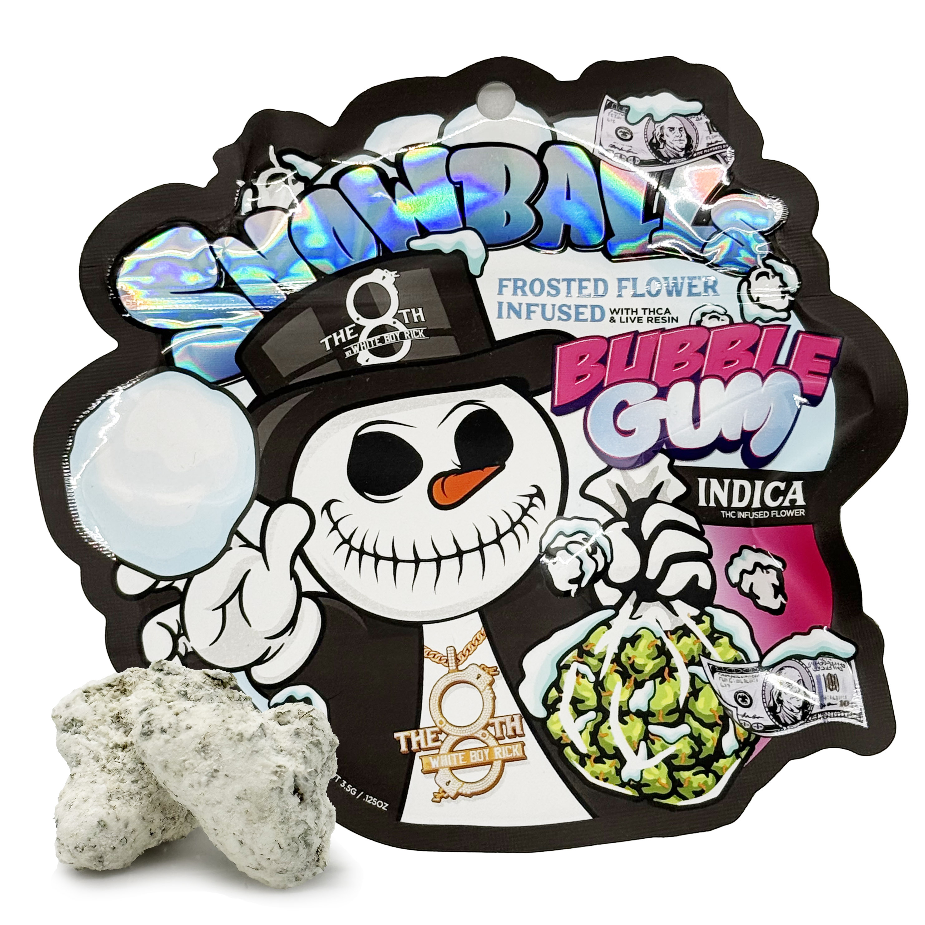 Photograph of product: The 8th by White Boy Rick Bubblegum Snowballs Prepack Rec - 3.5g