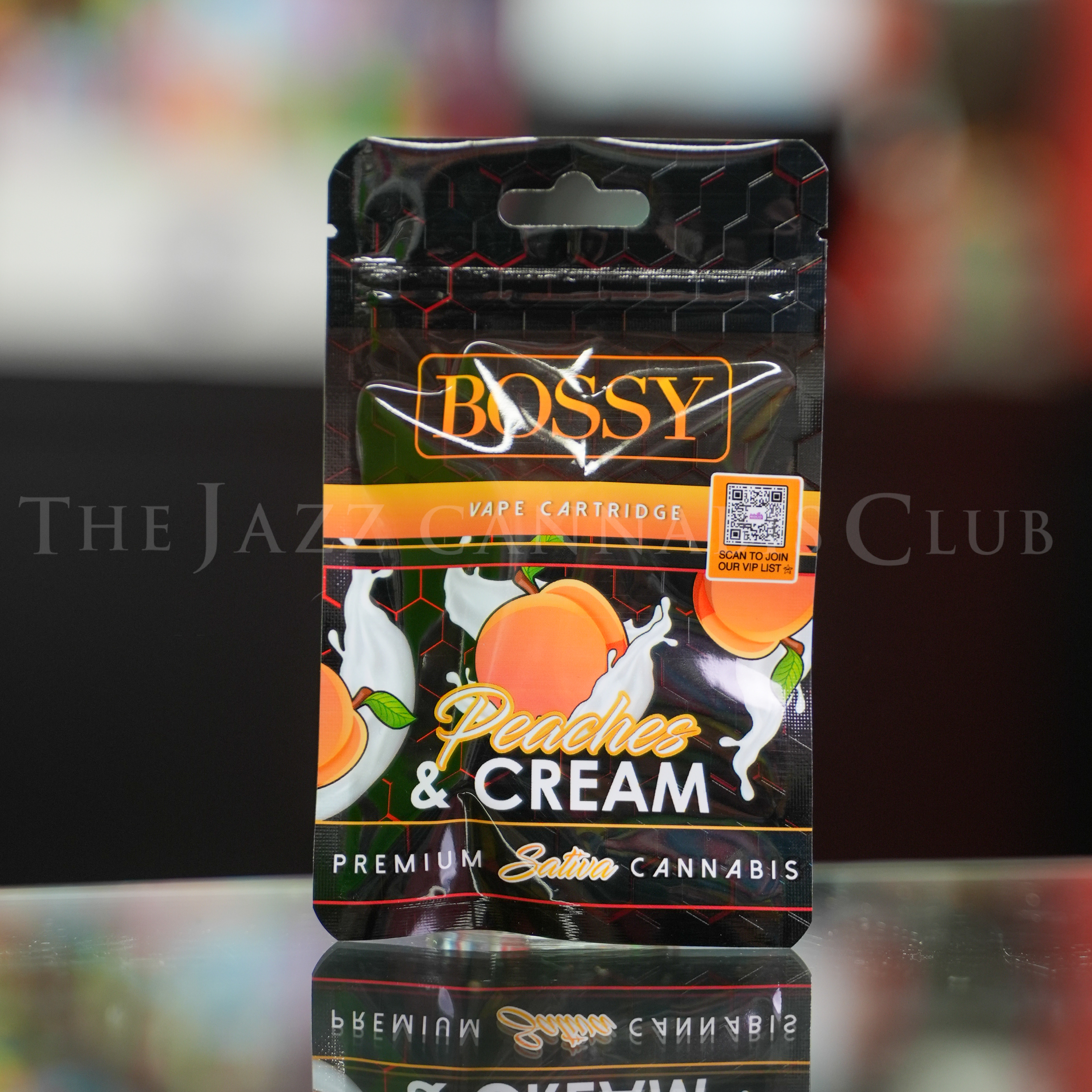 Photograph of product: Bossy - Peaches & Cream Vape Cart