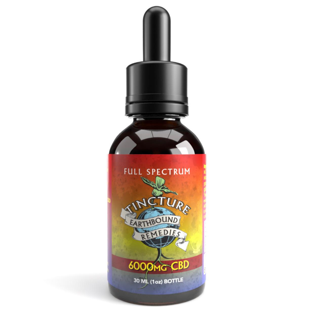 Photograph of product: Earthbound Remedies | CBD Tincture Full Spectrum 6000mg