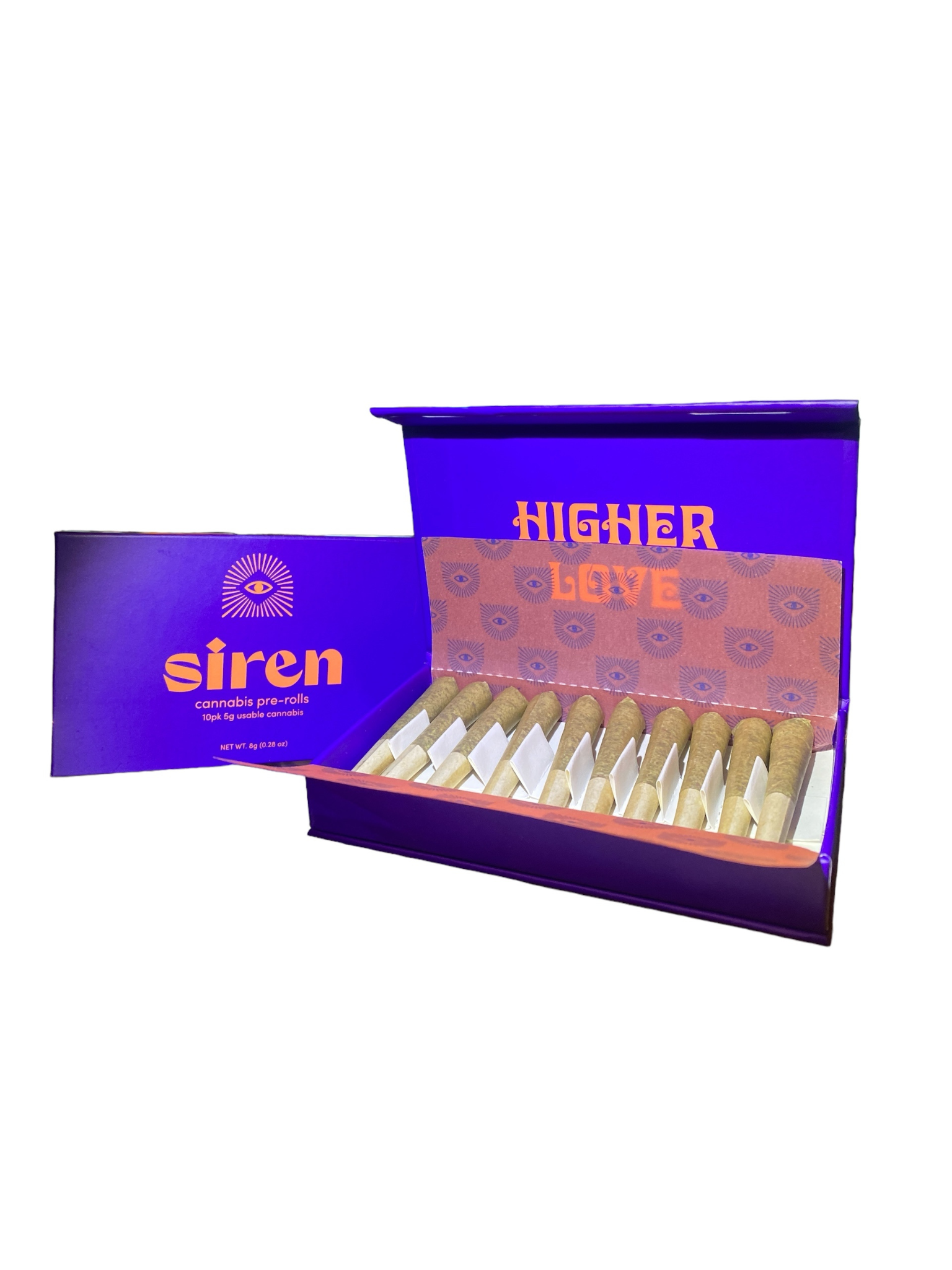Photograph of product: Siren | 10pk Indoor A-Bud PreRoll Pack | Oui'd | Platinum Pav #23
