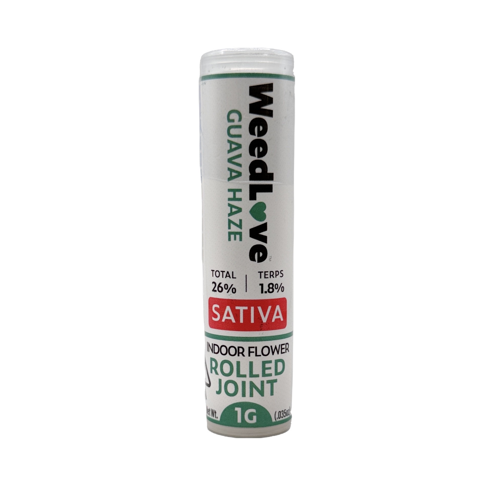 Photograph of product: GUAVA HAZE PREROLL 1 PACK 1G
