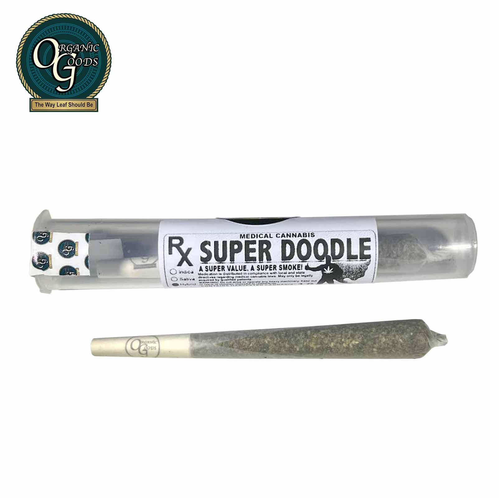 Photograph of product: Organic Goods Super Doodle Pre-Roll 1 G