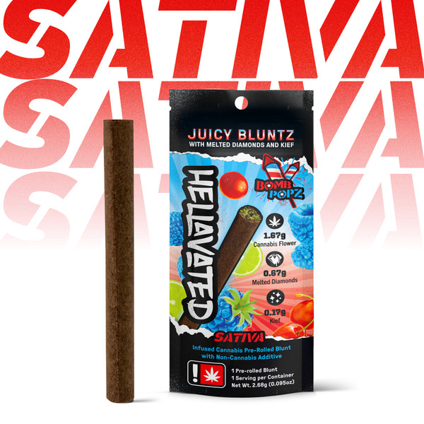Photograph of product: Hellavated Juicy Bluntz: Bomb Popz