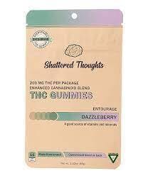 Photograph of product: Shattered Thoughts Gummies- Dazzle Berry Entourage -200mg