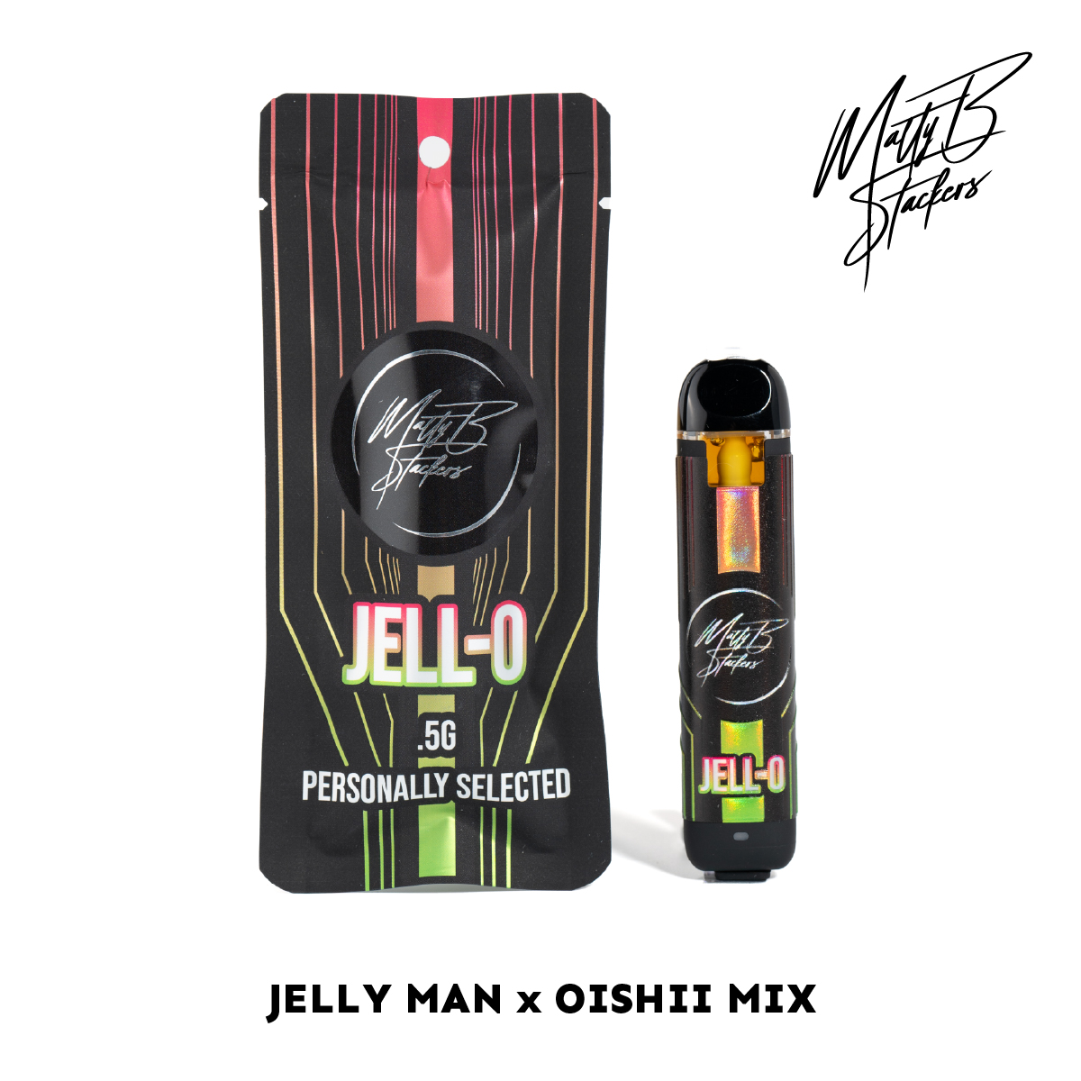 Photograph of product: Matty B - Jell-O Live Rosin Disposable 0.5g