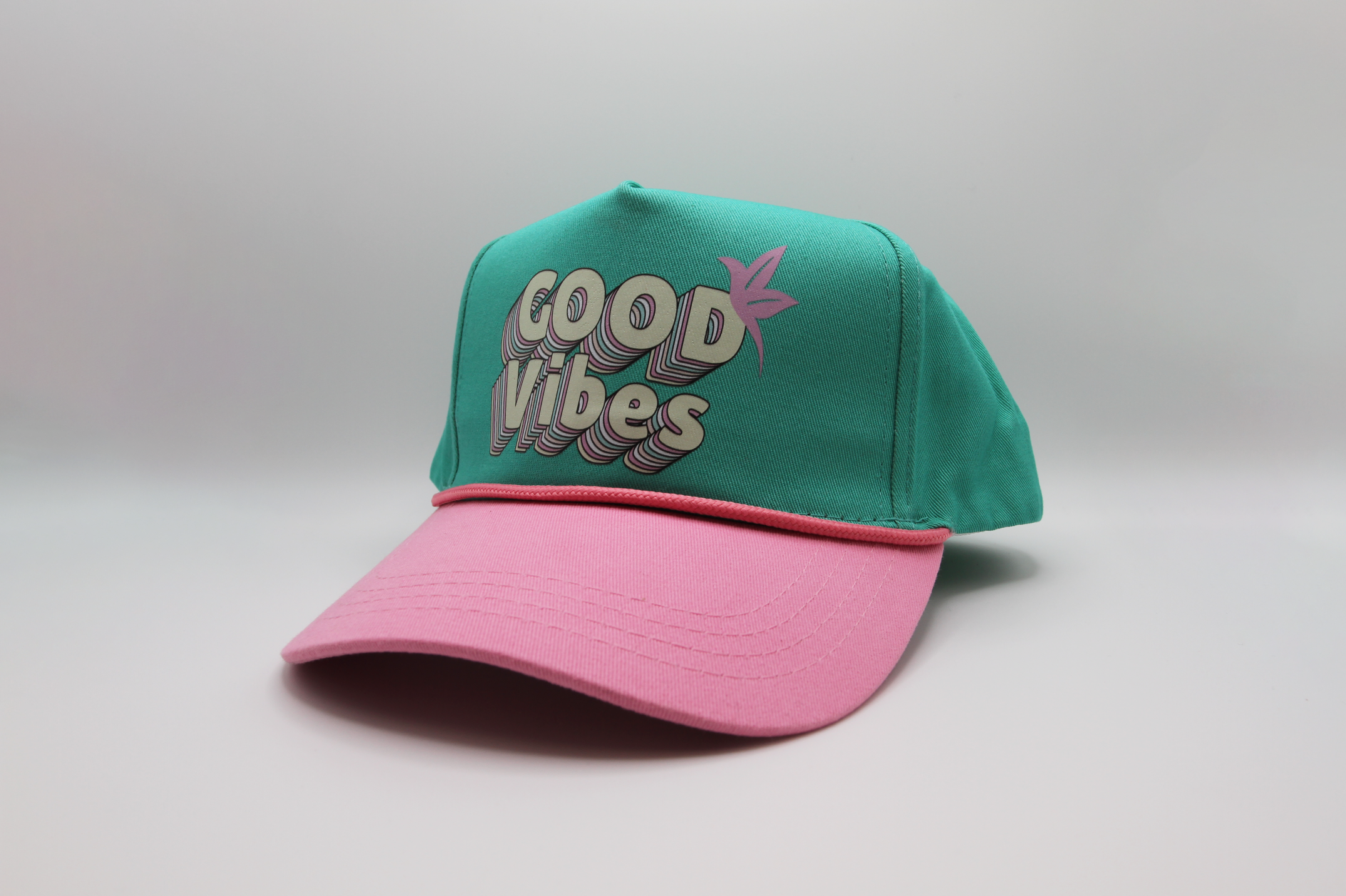 Photograph of product: Good Vibes A-Frame Hat  Retro Vibes!