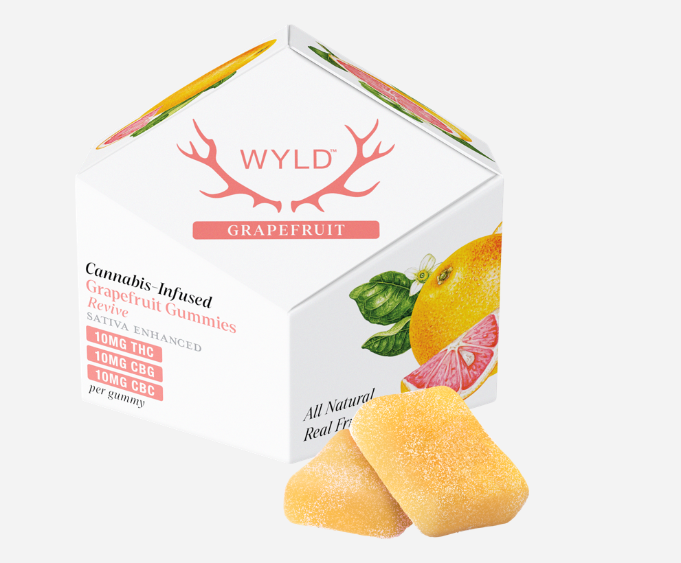 Photograph of product: Grapefruit Gummies 100mg (10mg ea | 10-Pack)