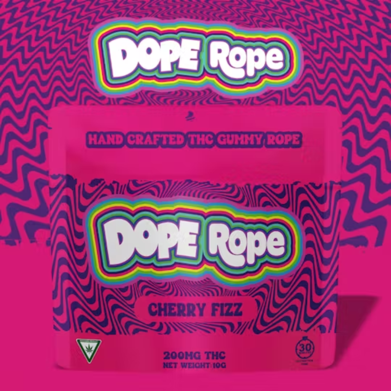 Photograph of product: Dope Rope | Edible | Cherry Fizz | 200mg