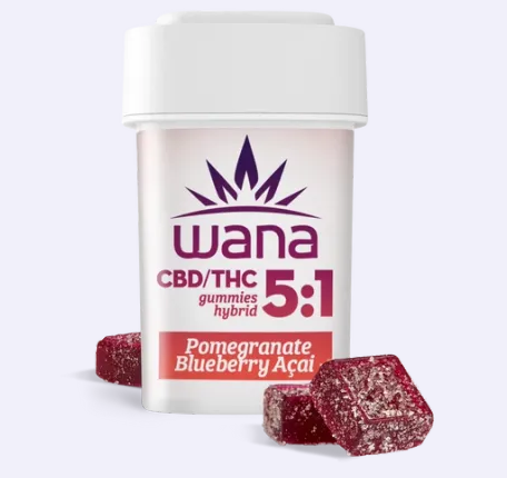 Photograph of product: Gummies - Pomegranate Blueberry Acai (5:1) (CBD:TH-oui) 100mg