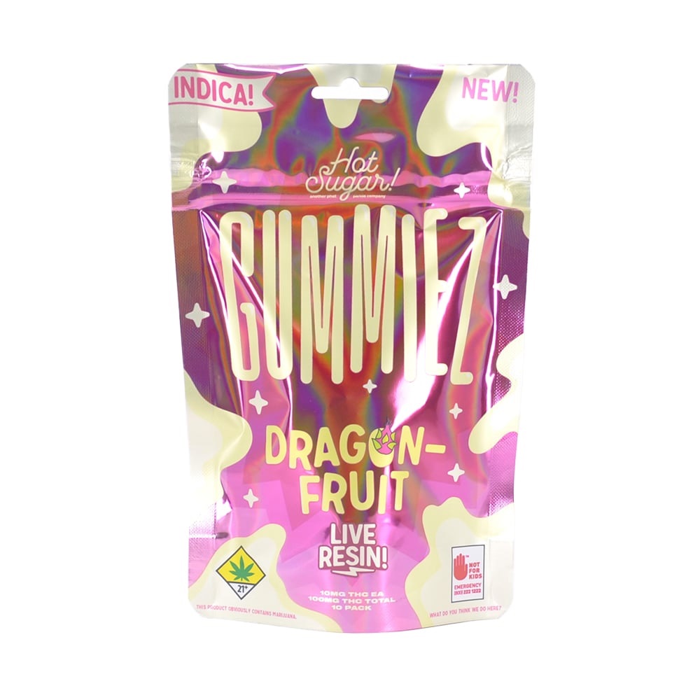 Photograph of product: Dragon Fruit Live Resin Oui'd Gummiez 10pk | 100mg