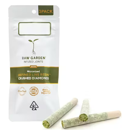 Photograph of product: Raw Garden Gravy 3x0.58g Crushed Diamond Infused Joints