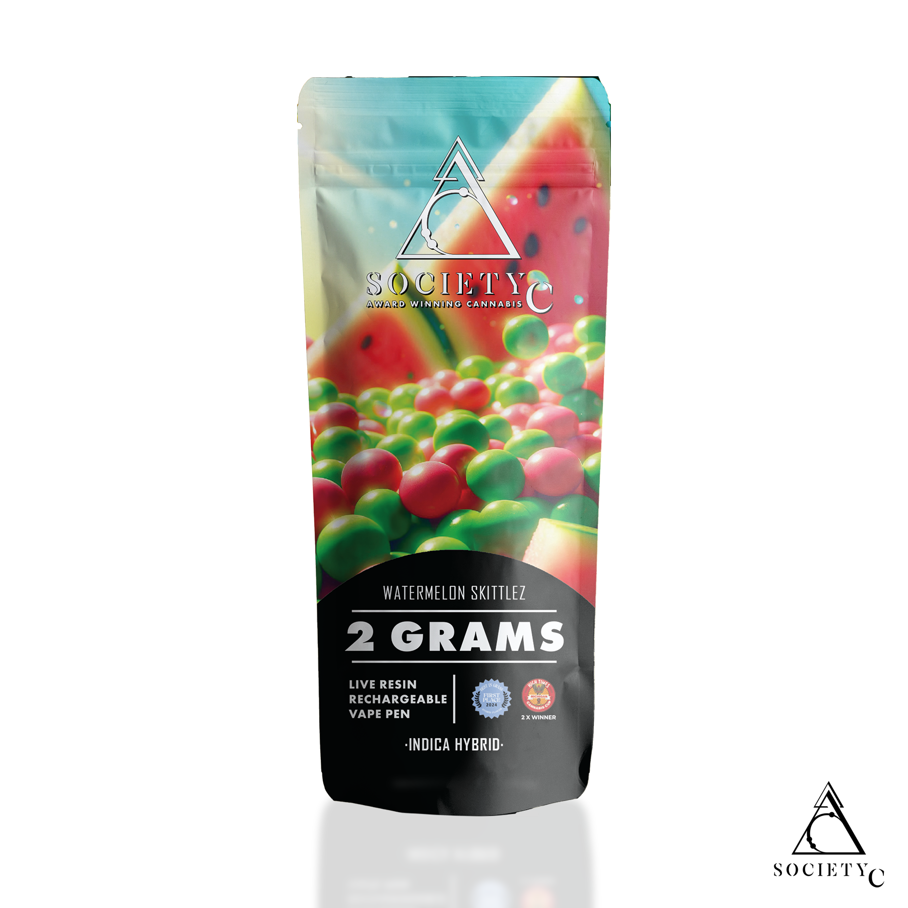 Photograph of product: Watermelon Skittlez | 2G Live Resin Disposable