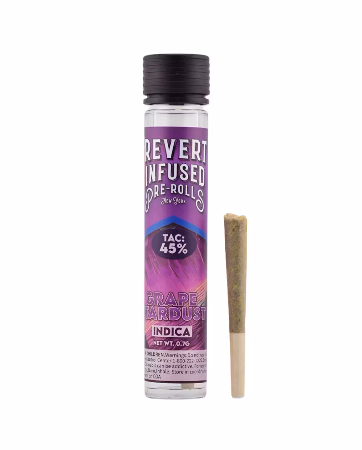Photograph of product: Revert | Grape Stardust | Infused Pre Roll | 0.7g