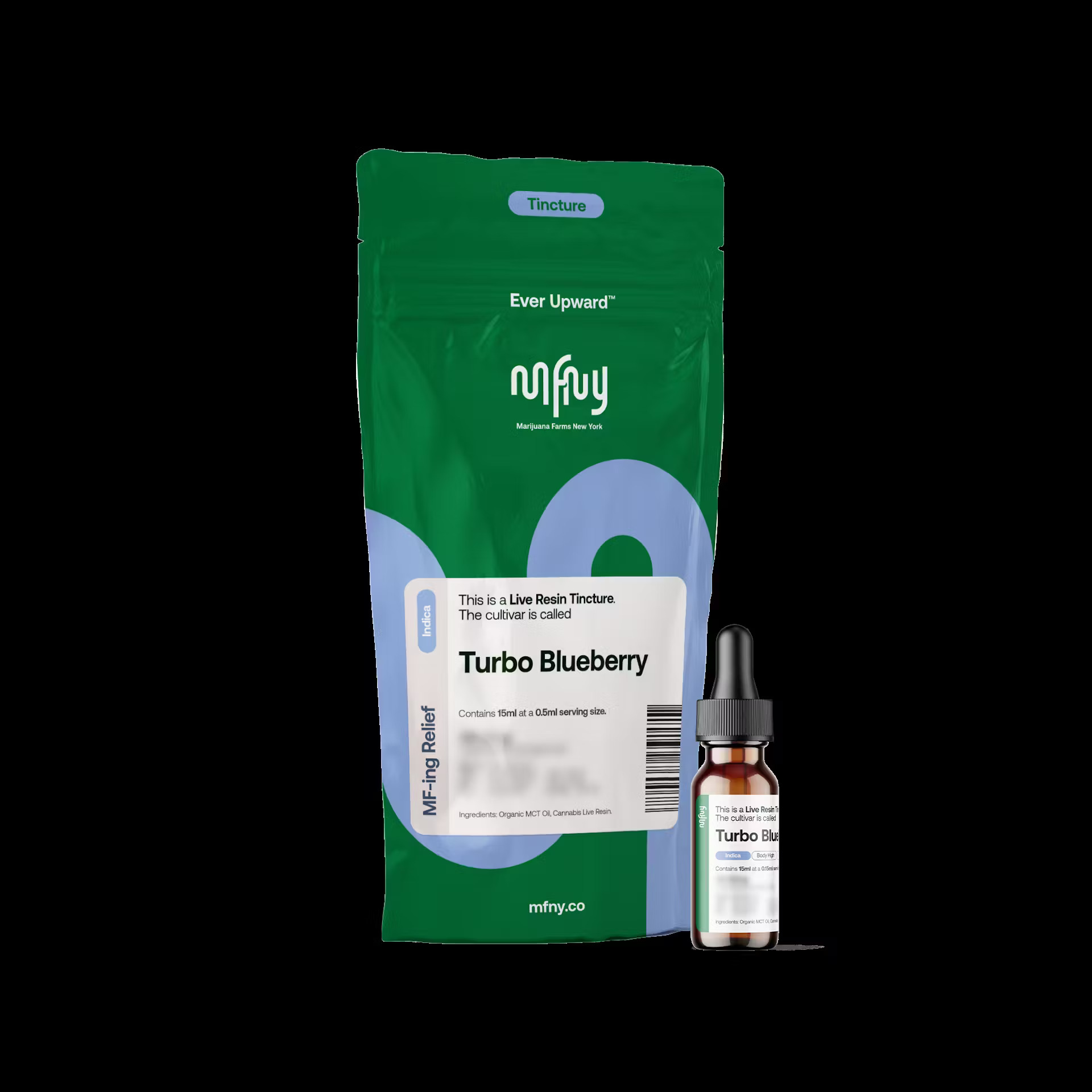 Photograph of product: Turbo Blueberry | Live Resin Tincture | 352.2mg