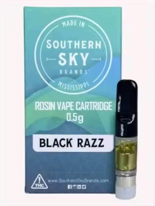 Photograph of product: Southern Sky | .5g | Black Razz | Live Rosin Cart