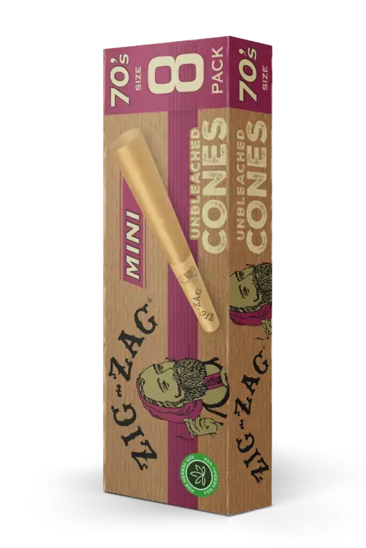 Photograph of product: Cones - Zig Zag Unbleached Mini 8pk