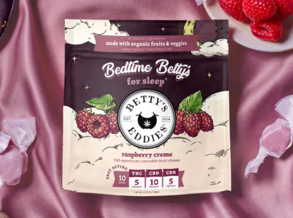 Photograph of product: Raspberry Creme Fruit Chews 50MG 10PK (TAX INCLUDED)