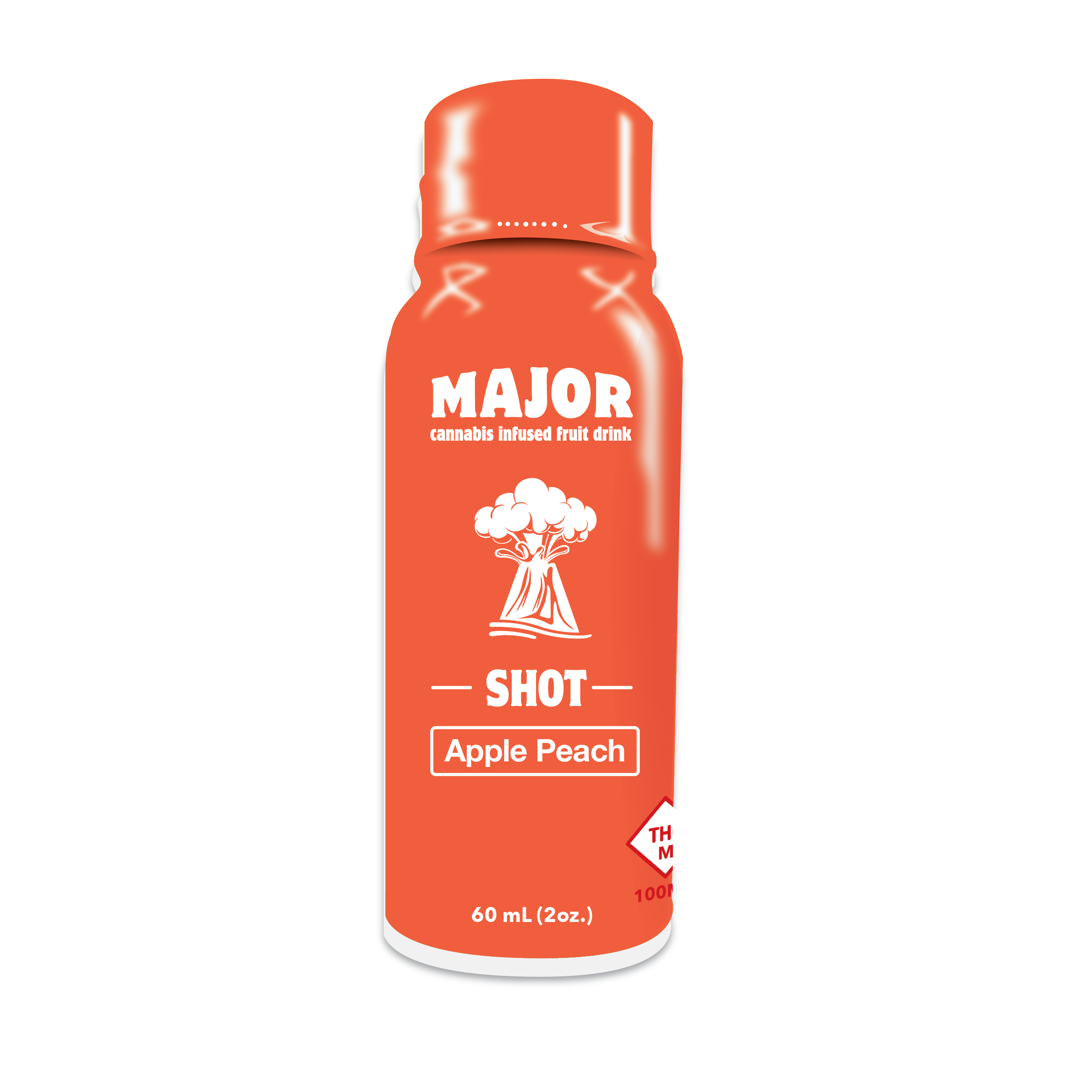 Photograph of product: Apple Peach - 2oz Shot - (100mg)