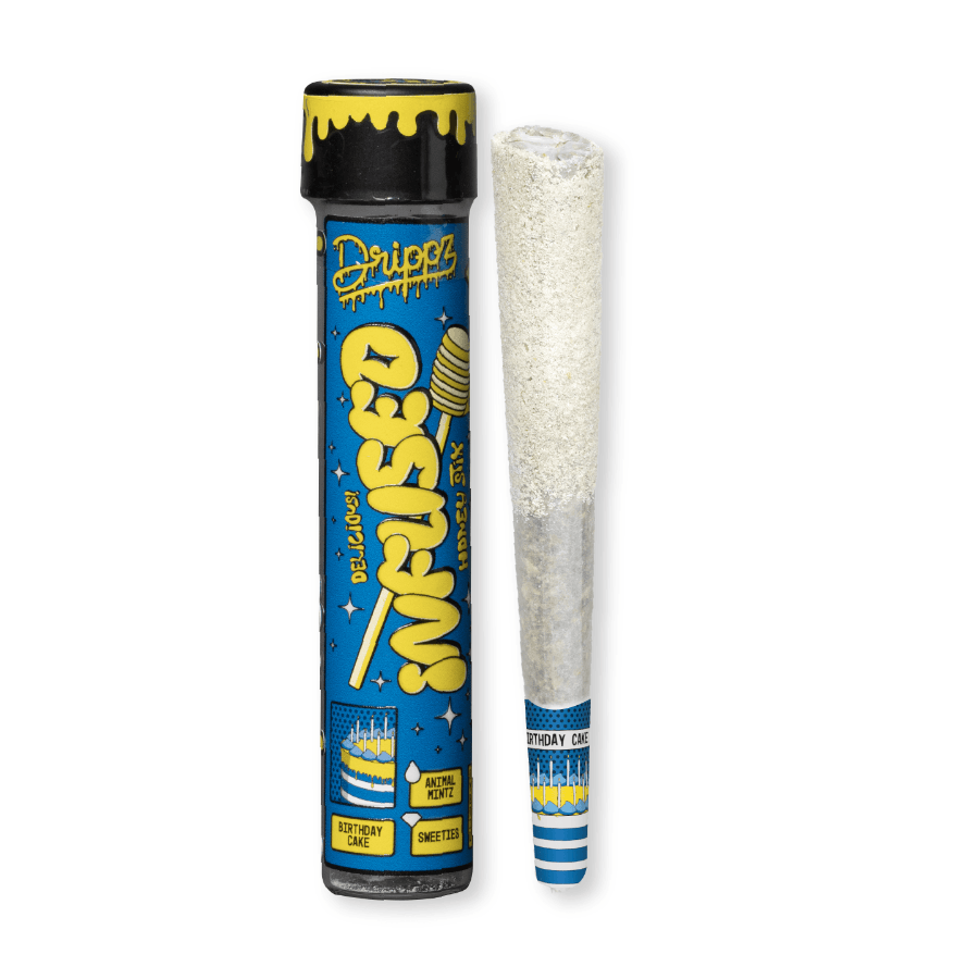 Photograph of product: Drippz - Birthday Cake - 1.1G - Honey Stix Infused Pre Roll