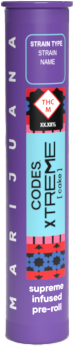 Photograph of product: Codes | Infused Pre-Roll | Cookies N' Cream Melon