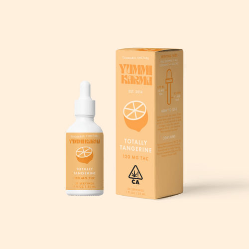Photograph of product: Yummi Karma | Totally Tangerine (TH-oui) Tincture | 30ml 120mg