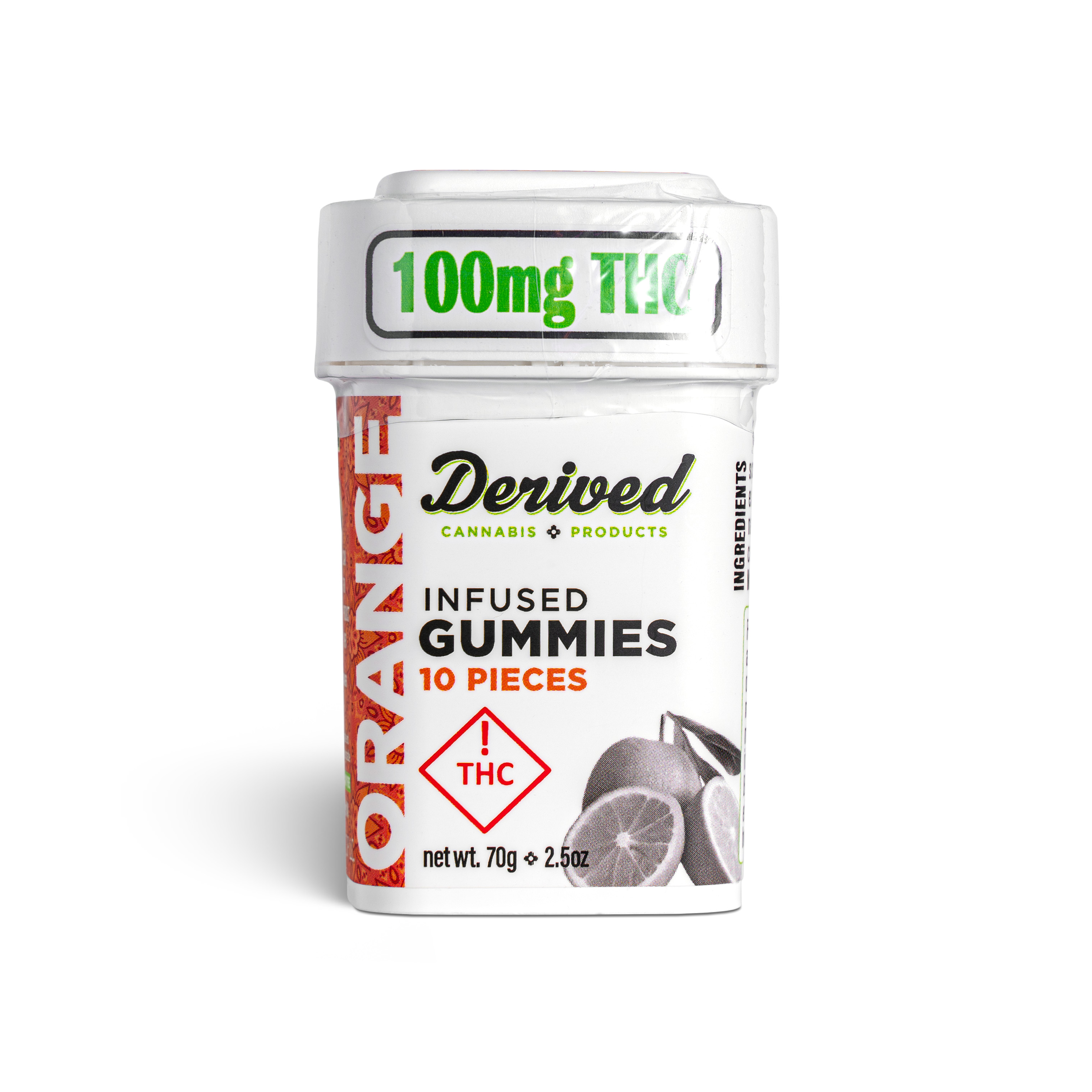 Photograph of product: Orange Gummies (S) - 100mg