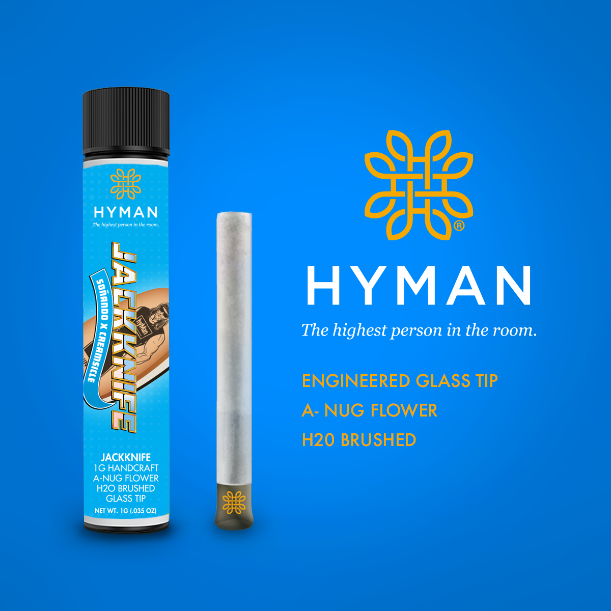 Photograph of product: Hyman 1.2g Handcraft Pre Roll | Jackknife