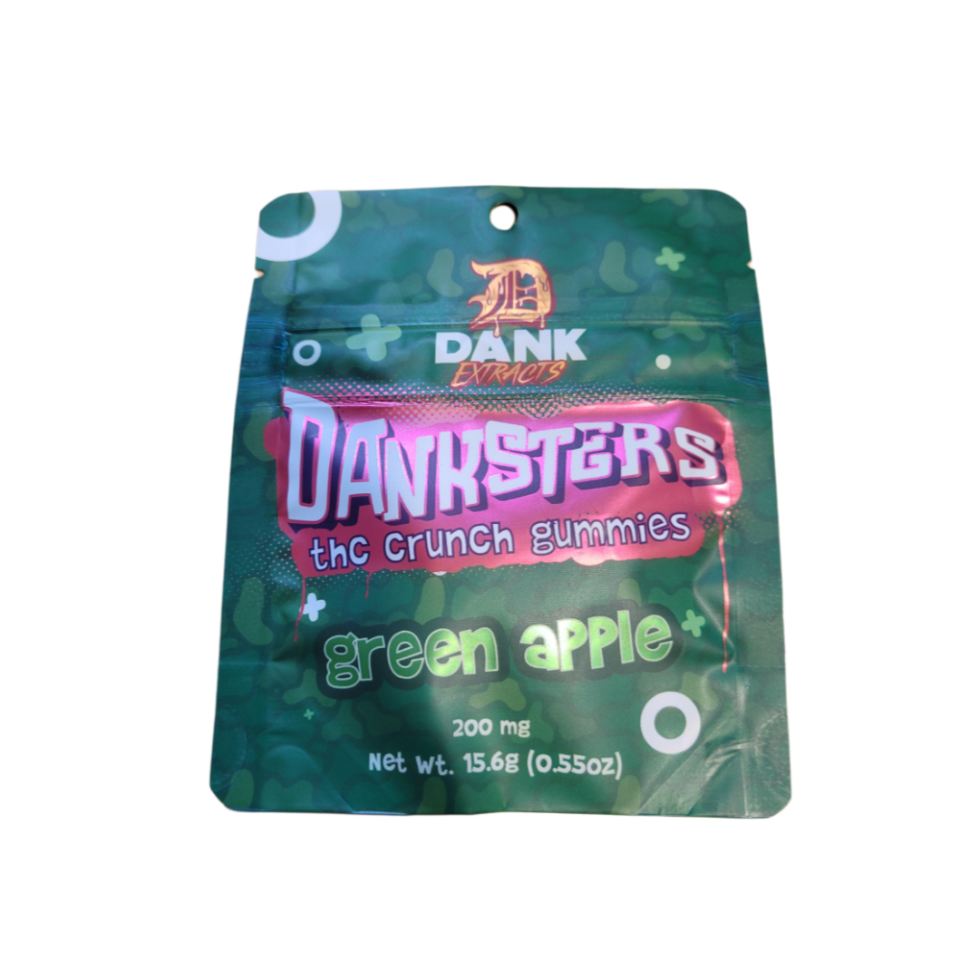 Photograph of product: Danksters Nerds 200mg Green Apple