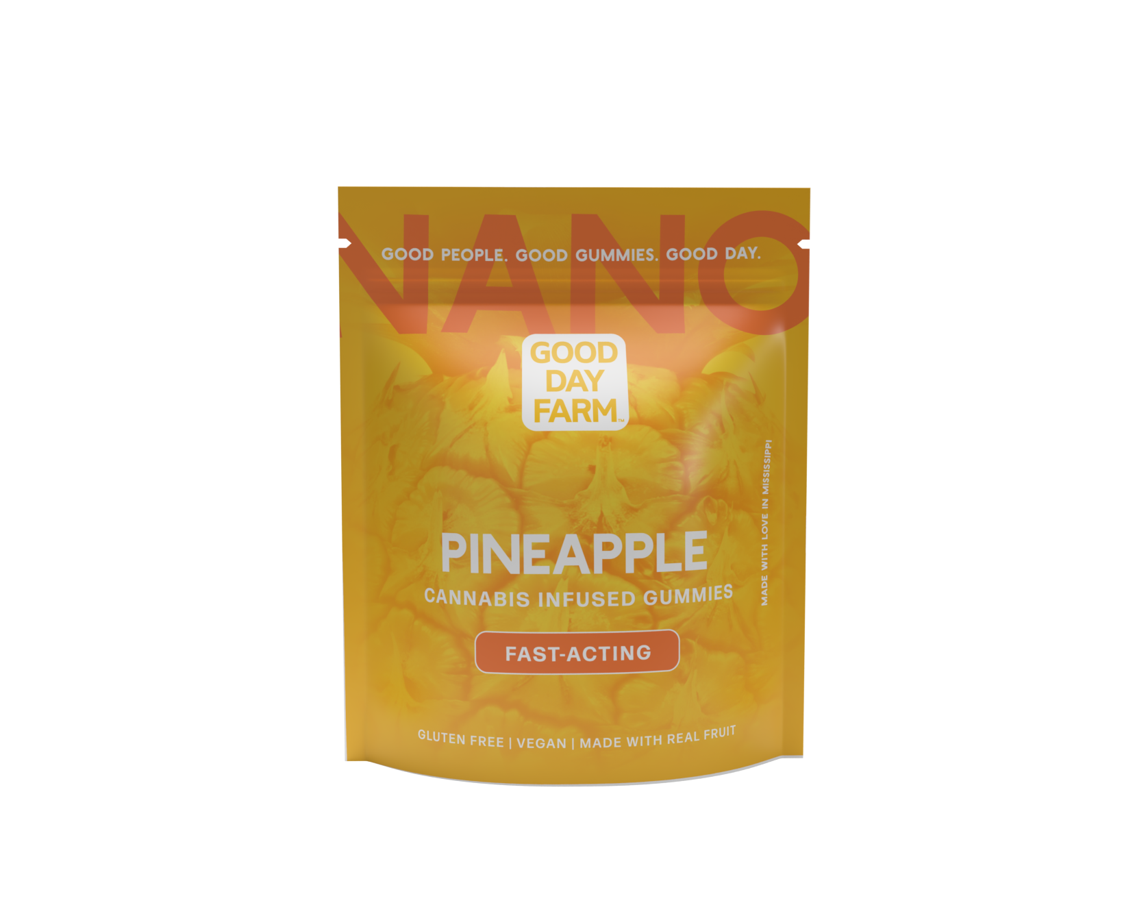Photograph of product: Good Day Farm - Pineapple - Nano Gummies 100mg - 10pk
