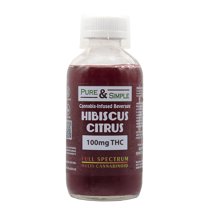 Photograph of product: Pure & Simple - 100mg - Hibiscus Citrus Juice