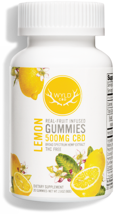 Photograph of product: Wyld Hemp Gummies Lemon 250mg CBD