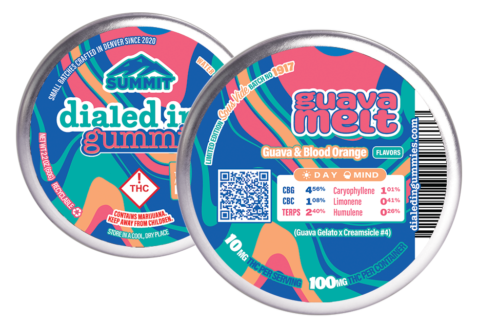 Photograph of product: Guava Melt Rosin Gummies 10x10mg 100mg