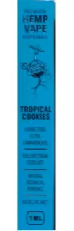Photograph of product: Earthbound: Tropical Cookies 1ML Disposable CBD Vape