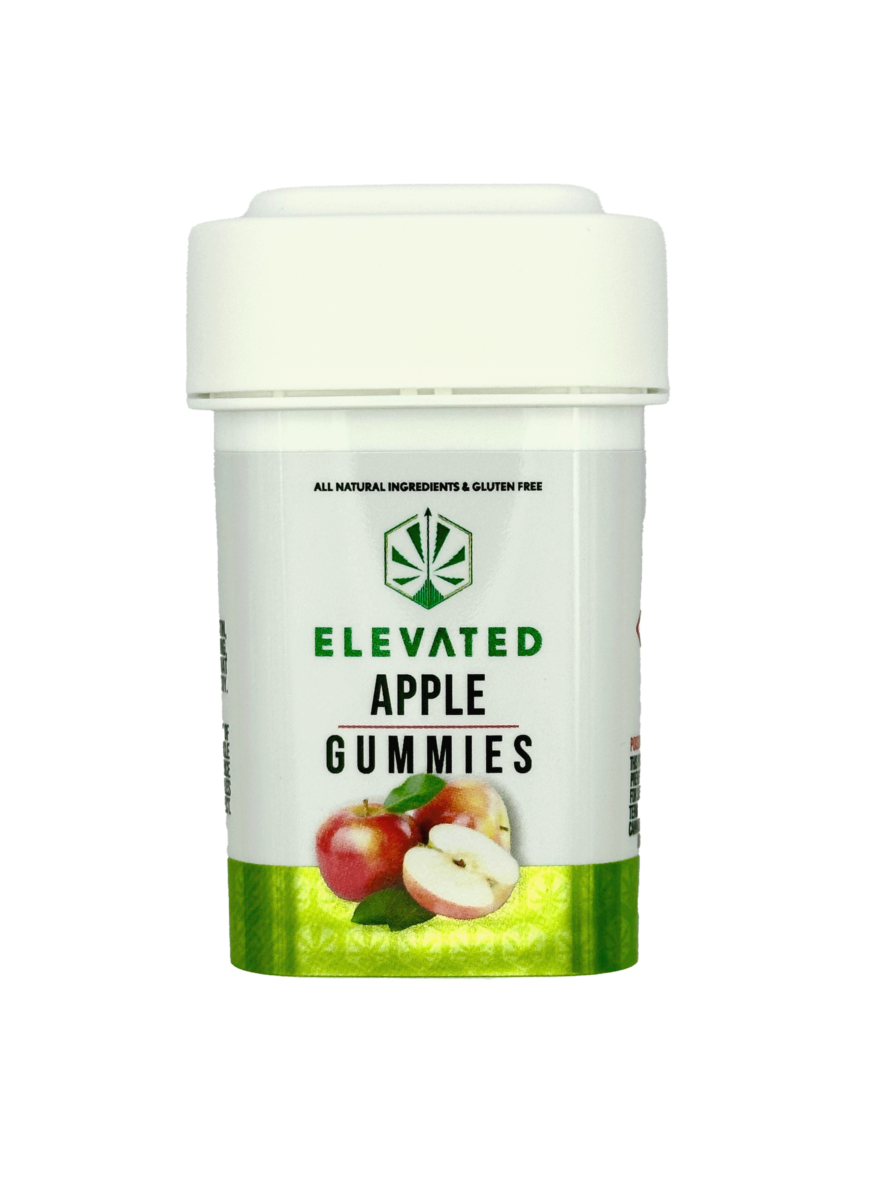Photograph of product: Elevated - Gummies - 100mg - Green Apple (S)