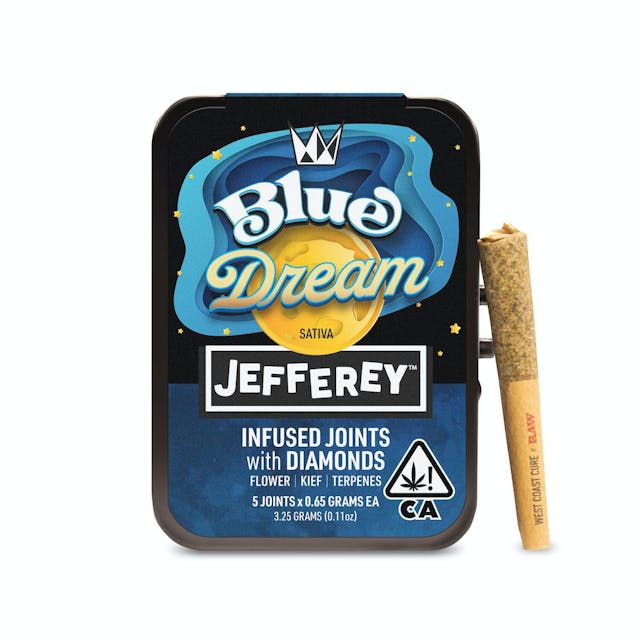 Photograph of product: Blue Dream | Jefferey's .65g 5Pk Prerolls - 
