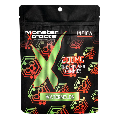 Photograph of product: Monster Xtracts Watermelon Oui'd Gummies 200mg TH-oui
