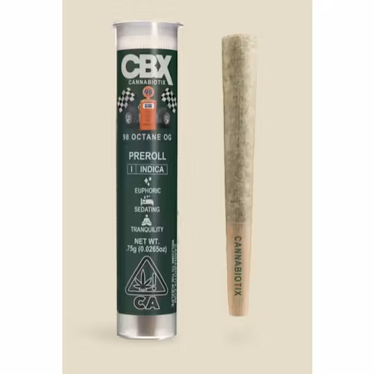 Photograph of product: CBX | 98 Octane Preroll [0.75g]