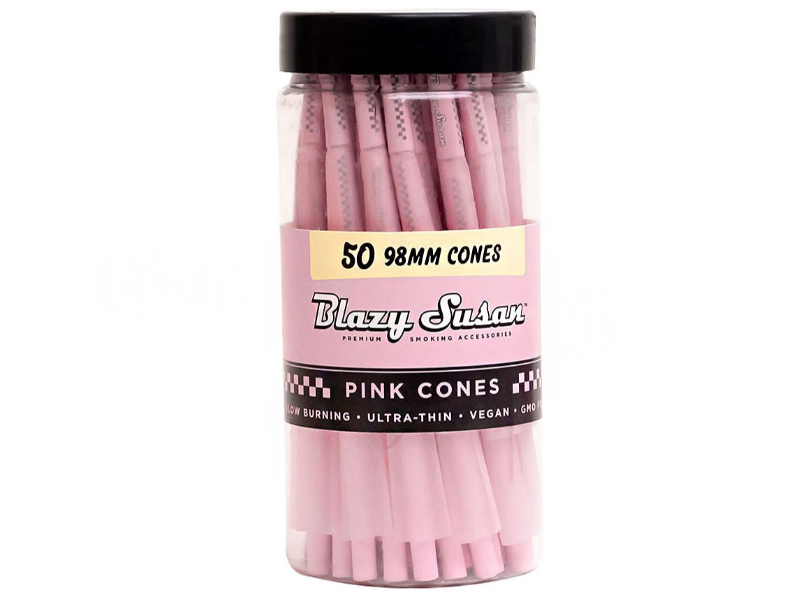 Photograph of product: BLZ Blazy Susan Pink Cones 98mm 50pk 810134920255