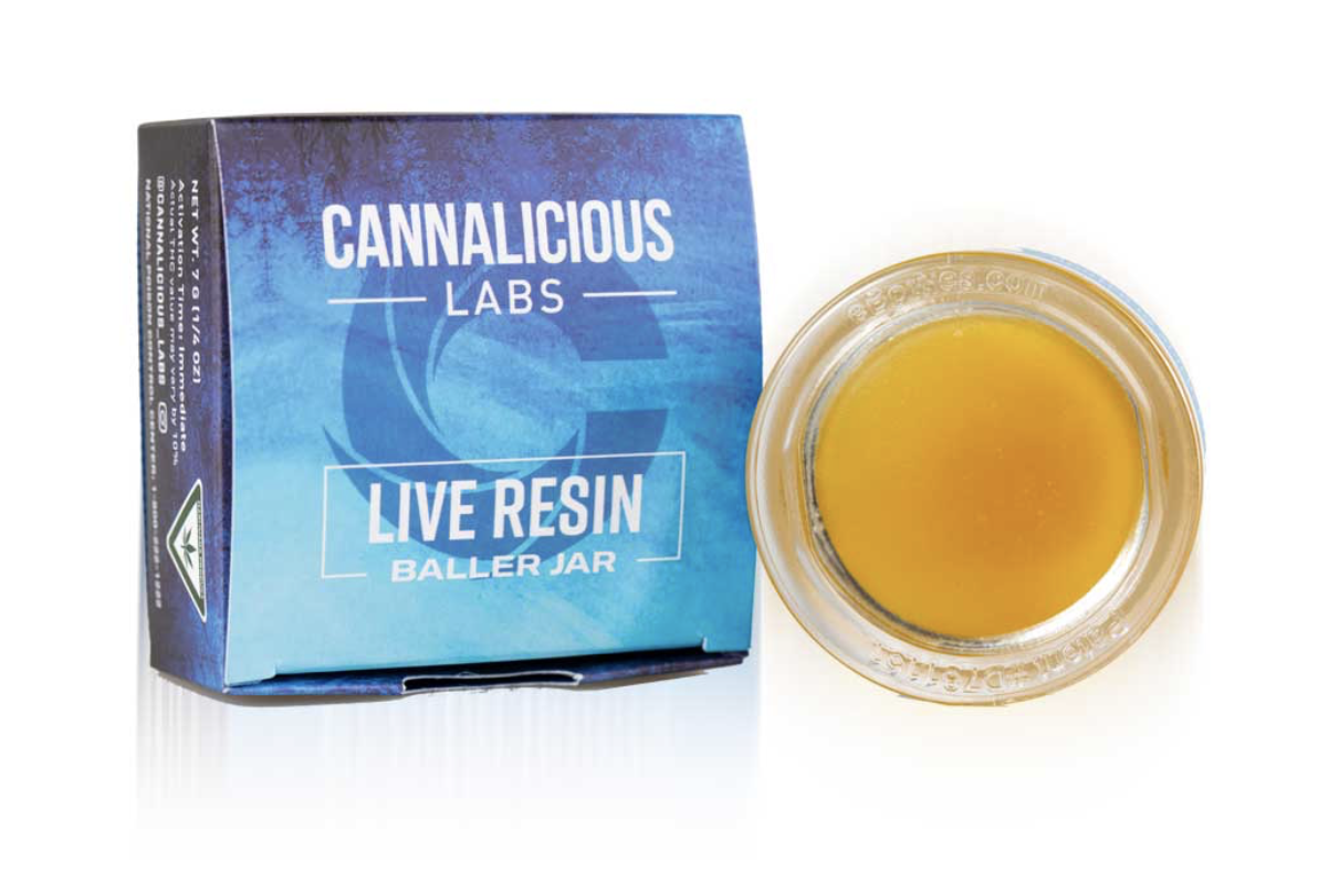Photograph of product: Cannalicious | Key Lime Pie | Live Resin Baller Jar