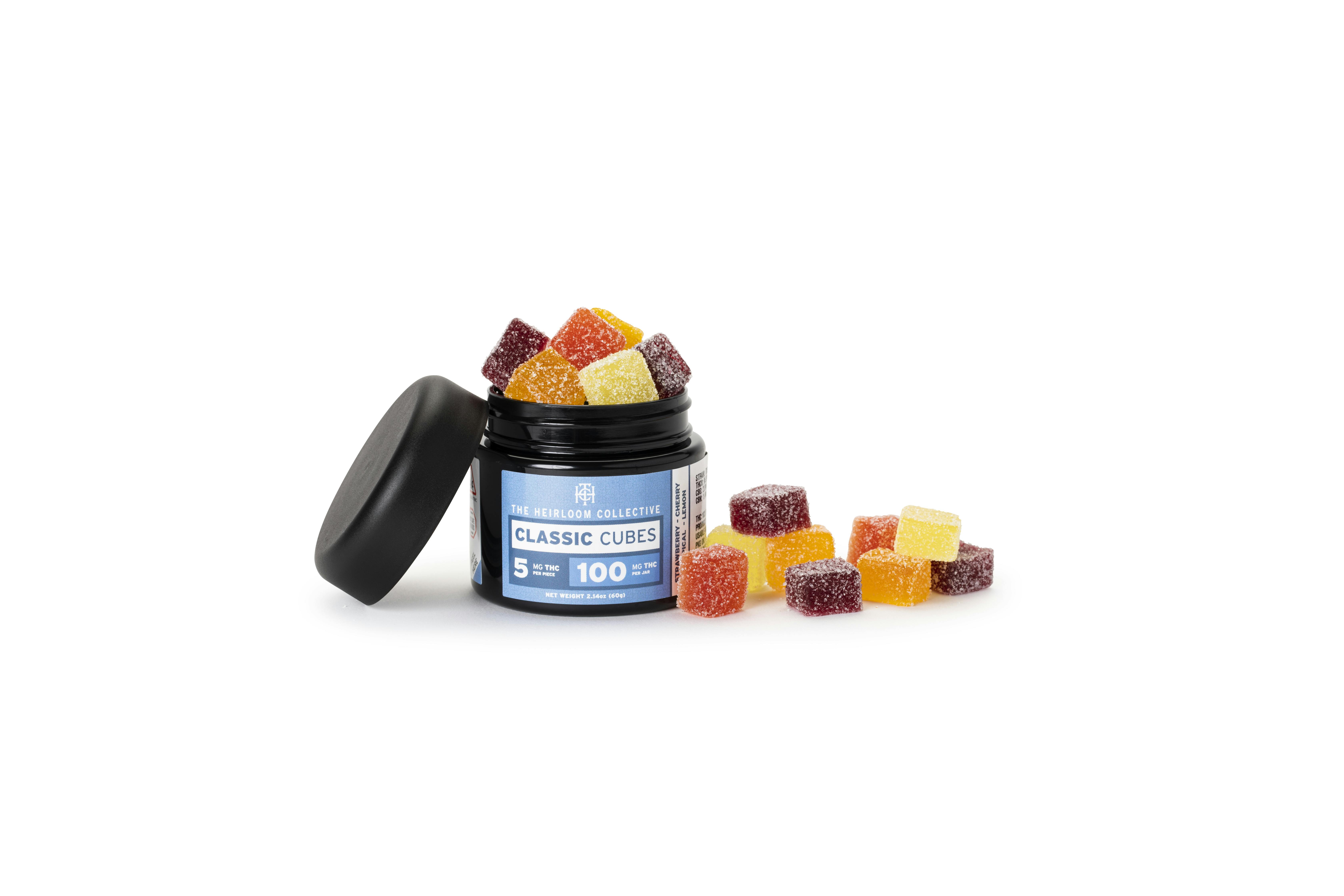 Photograph of product: The Heirloom Collective - Classic Cubes - Gummies - 100mg