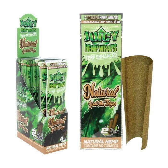 Photograph of product: Juicy Jay Natural Terps Hemp Wraps 2pk